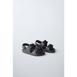Baby Zara Black Pool Sandals Size 9 US 25 EU